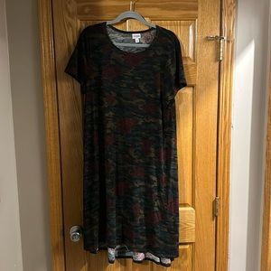 Camo with roses lularoe Carly